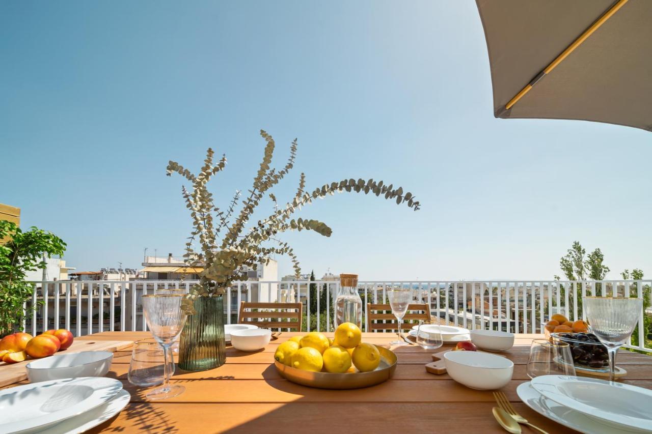 Luxurious Apartment With Big Sea View Terrace - Central Location 아테네 외부 사진