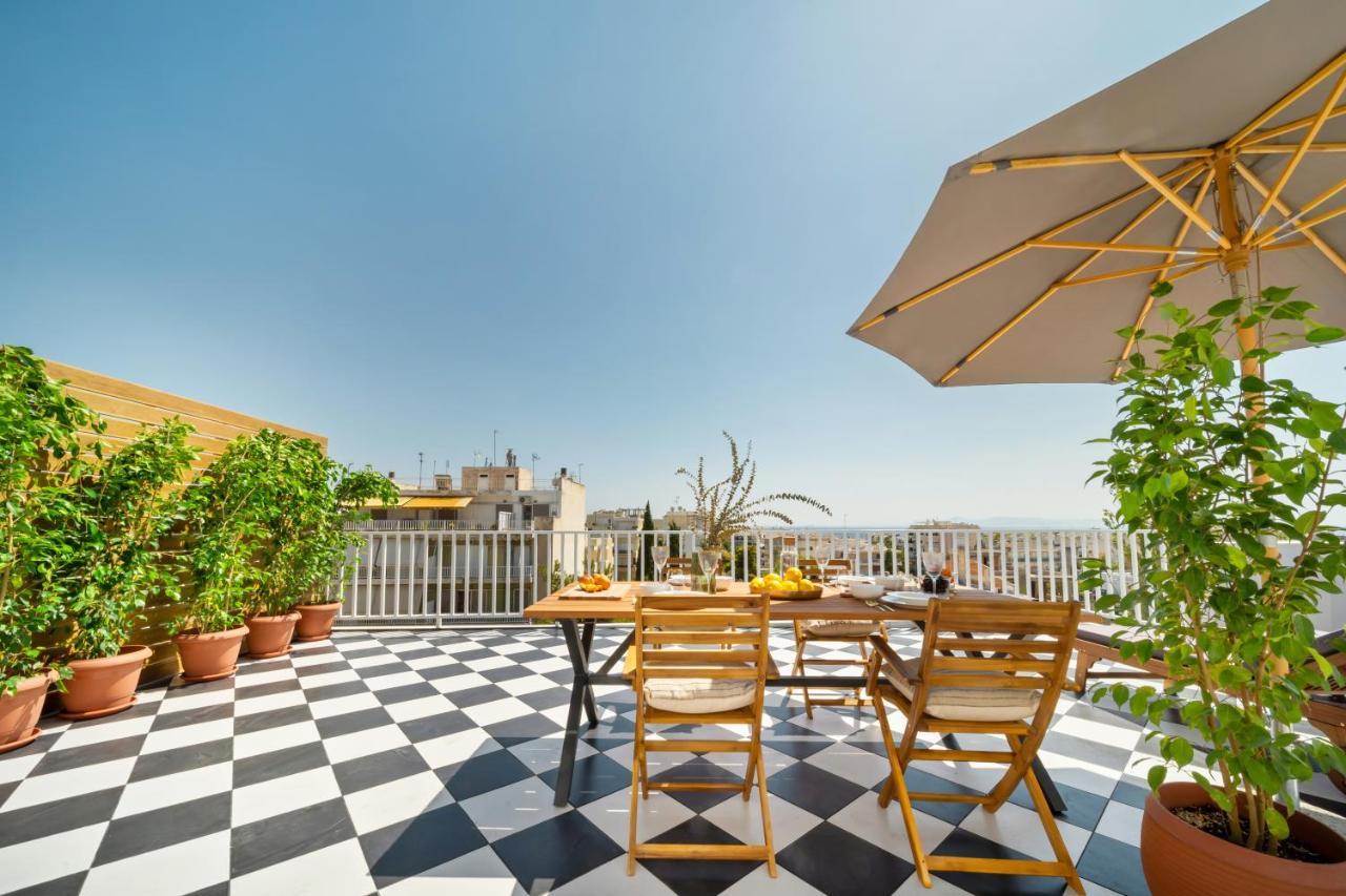 Luxurious Apartment With Big Sea View Terrace - Central Location 아테네 외부 사진